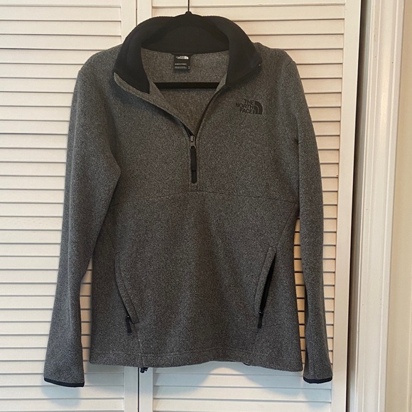 The North Face Jackets & Blazers - The North Face Charcoal Quarter-Zip Fleece